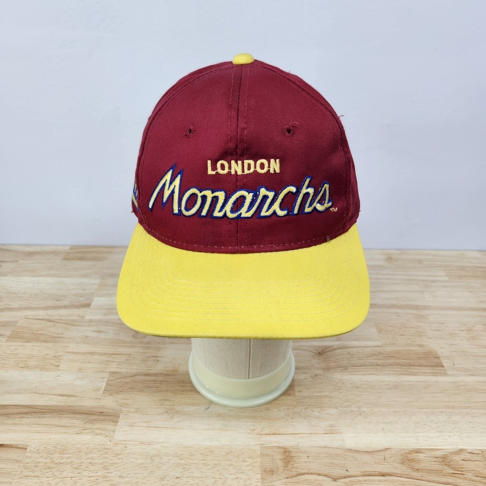 Vintage London Monarchs Sports Specialties Snapback Hat WLAF